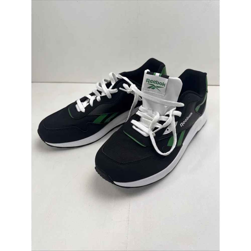 New - Reebok Royal Flag Black & White Green FoamLite BS7966 Men Size 11.5 TShoe